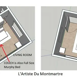  Apartment Artiste Du Montmartre France